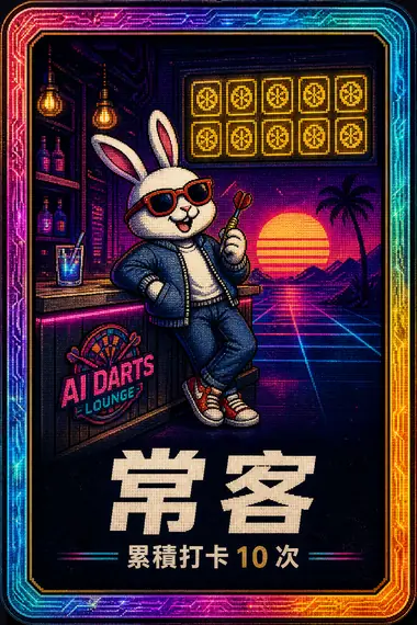 常客 會員徽章，累積打卡 10 次解鎖
